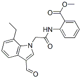 Benzoic acid, 2-[[(7-ethyl-3-formyl-1H-indol-1-yl)acetyl]amino]-, methyl ester (9CI) CAS#: 593237-21-9