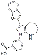 Benzoic acid, 3-[3-(2-benzofuranyl)-5,6,7,8-tetrahydropyrazolo[3,4-b]azepin-1(4H)-yl]- (9CI) CAS#: 581774-93-8