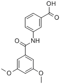 Benzoic acid, 3-[(3,5-dimethoxybenzoyl)amino]- CAS#: 444080-03-9