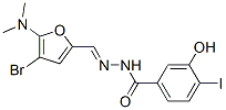 Benzoic  acid,  3-hydroxy-4-iodo-,  [[4-bromo-5-(dimethylamino)-2-furanyl]methylene]hydrazide  (9CI) CAS#: 469903-20-6