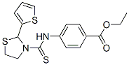 Benzoic acid, 4-[[[2-(2-thienyl)-3-thiazolidinyl]thioxomethyl]amino]-, ethyl ester (9CI) CAS#: 581781-20-6