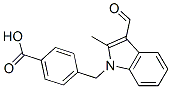 Benzoic acid, 4-[(3-formyl-2-methyl-1H-indol-1-yl)methyl]- (9CI) CAS#: 592550-35-1