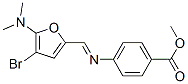 Benzoic  acid,  4-[[[4-bromo-5-(dimethylamino)-2-furanyl]methylene]amino]-,  methyl  ester CAS#: 469895-89-4