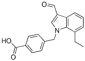Benzoic acid, 4-[(7-ethyl-3-formyl-1H-indol-1-yl)methyl]- (9CI) CAS#: 593237-05-9