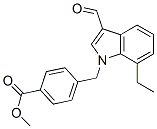 Benzoic acid, 4-[(7-ethyl-3-formyl-1H-indol-1-yl)methyl]-, methyl ester (9CI) CAS#: 593237-07-1