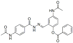 Benzoic acid 4-(acetylamino)-2-[[2-[4-(acetylamino)benzoyl]hydrazono]methyl]phenyl ester CAS#: 55901-27-4