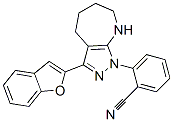 Benzonitrile, 2-[3-(2-benzofuranyl)-5,6,7,8-tetrahydropyrazolo[3,4-b]azepin-1(4H)-yl]- (9CI) CAS#: 581059-57-6