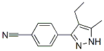 Benzonitrile, 4-(4-ethyl-5-methyl-1H-pyrazol-3-yl)- (9CI) CAS#: 488114-78-9