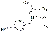 Benzonitrile, 4-[(7-ethyl-3-formyl-1H-indol-1-yl)methyl]- (9CI) CAS#: 593237-00-4