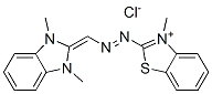 Benzothiazolium,2-[[(1,3-dihydro-1,3-dimethyl-2H-benzimidazol-2-ylidene)methyl]azo]-3-methyl-,chloride CAS#: 55789-47-4