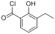 Benzoyl chloride, 3-ethyl-2-hydroxy- (9CI) CAS#: 56394-92-4