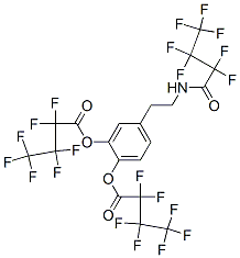 Bis(heptafluorobutyric acid)4-[2-[(heptafluorobutyryl)amino]ethyl]-1,2-phenylene ester CAS#: 55538-89-1