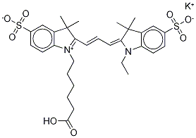 CYANINE 3 MONOFUNCTIONAL HEXANOIC ACID DYE, POTASSIUM SALT CAS#: 449175-57-9