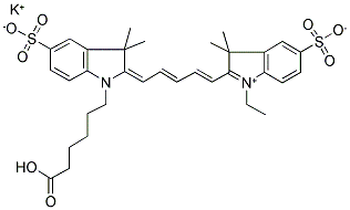 CYANINE 5 MONOFUNCTIONAL HEXANOIC ACID DYE, POTASSIUM SALT CAS#: 449175-58-0