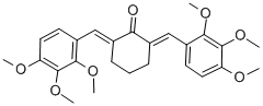 CYCLOHEXANONE, 2,6-BIS[(2,3,4-TRIMETHOXYPHENYL)METHYLENE]- CAS#: 445259-50-7