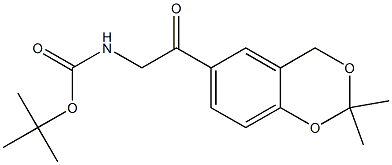 CarbaMic acid, [2-(2,2-diMethyl-4H-1,3-benzodioxin-6-yl)-2-oxoethyl]-, 1,1-diMethylethyl ester CAS#: 452339-71-8