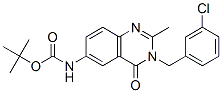 Carbamic acid, [3-[(3-chlorophenyl)methyl]-3,4-dihydro-2-methyl-4-oxo-6-quinazolinyl]-, 1,1-dimethylethyl ester (9CI) CAS#: 579523-37-8