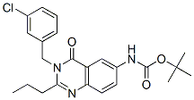 Carbamic acid, [3-[(3-chlorophenyl)methyl]-3,4-dihydro-4-oxo-2-propyl-6-quinazolinyl]-, 1,1-dimethylethyl ester (9CI) CAS#: 579523-17-4