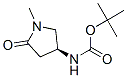 Carbamic acid, [(3S)-1-methyl-5-oxo-3-pyrrolidinyl]-, 1,1-dimethylethyl ester CAS#: 549531-76-2