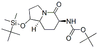 Carbamic acid, [(6S,8aS)-1-[[(1,1-dimethylethyl)dimethylsilyl]oxy]octahydro-5-oxo-6-indolizinyl]-, 1,1-dimethylethyl ester (9CI) CAS#: 488083-07-4