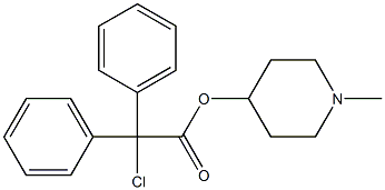 Chloro-diphenyl-acetic acid 1-Methyl-piperidin-4-yl ester CAS#: 54556-99-9