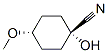 Cyclohexanecarbonitrile, 1-hydroxy-4-methoxy-, trans- (9CI) CAS#: 477344-80-2