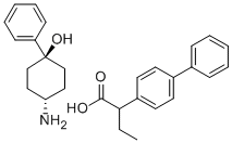 Cyclohexanol, 4-amino-1-phenyl-, alpha-ethyl-4-biphenylacetate, (E)- CAS#: 51171-84-7