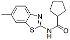 Cyclopentanecarboxamide, N-(6-methyl-2-benzothiazolyl)- (9CI) CAS#: 543693-41-0