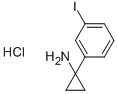 Cyclopropanamine, 1-(3-iodophenyl)-, hydrochloride (1:1)Cyclopropanamine, 1-(3-iodophenyl)-, hydrochloride (1:1) CAS#: 597561-47-2