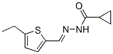 Cyclopropanecarboxylic acid, [(5-ethyl-2-thienyl)methylene]hydrazide (9CI) CAS#: 550308-57-1