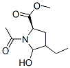D-Proline, 1-acetyl-4-ethyl-5-hydroxy-, methyl ester (9CI) CAS#: 548490-83-1