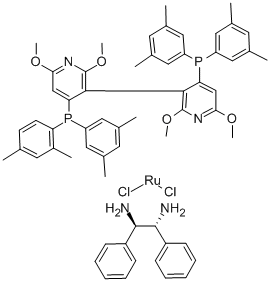 DICHLORO[(R)-(+)-2,2',6,6'-TETRAMETHOXY-4,4'-BIS(DI(3,5-XYLYL)PHOSPHINO)-3,3'-BIPYRIDINE][(1R,2R)-(+)-1,2-DIPHENYLETHYLENEDIAMINE]RUTHENIUM (II) CAS#: 478308-93-9