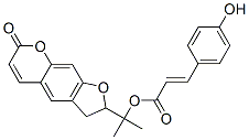 [E,(-)]-3-(4-Hydroxyphenyl)propenoic acid 1-(2,3-dihydro-7-oxo-7H-furo[3,2-g][1]benzopyran-2-yl)-1-methylethyl ester CAS#: 53106-45-9