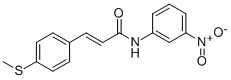 (E)-3-[4-(METHYLSULFANYL)PHENYL]-N-(3-NITROPHENYL)-2-PROPENAMIDE CAS#: 478258-14-9