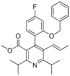(E)-Methyl 4-(2-(benzyloxy)-4-fluorophenyl)-2,6-diisopropyl-5-(prop-1-enyl)nicotinate CAS#: 503559-76-0