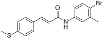 (E)-N-(4-BROMO-3-METHYLPHENYL)-3-[4-(METHYLSULFANYL)PHENYL]-2-PROPENAMIDE CAS#: 478258-02-5