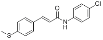 (E)-N-(4-CHLOROPHENYL)-3-[4-(METHYLSULFANYL)PHENYL]-2-PROPENAMIDE CAS#: 478258-10-5