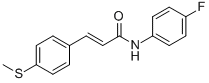 (E)-N-(4-FLUOROPHENYL)-3-[4-(METHYLSULFANYL)PHENYL]-2-PROPENAMIDE CAS#: 478258-06-9