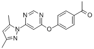 ETHANONE, 1-[4-[[6-(3,5-DIMETHYL-1H-PYRAZOL-1-YL)-4-PYRIMIDINYL]OXY]PHENYL]- CAS#: 413620-34-5