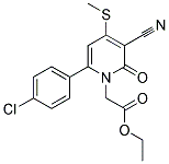 ETHYL 2-[6-(4-CHLOROPHENYL)-3-CYANO-4-(METHYLSULFANYL)-2-OXO-1(2H)-PYRIDINYL]ACETATE CAS#: 478042-98-7