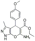 ETHYL 6-AMINO-4-(4-METHOXYPHENYL)-3-METHYL-1,4-DIHYDROPYRANO[2,3-C]PYRAZOLE-5-CARBOXYLATE CAS#: 448229-93-4