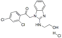 Ethanone,  1-(2,4-dichlorophenyl)-2-[2-[(2-hydroxyethyl)amino]-1H-benzimidazol-1-yl]-,  monohydrochloride  (9CI) CAS#: 474003-73-1