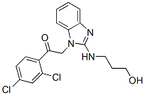 Ethanone,  1-(2,4-dichlorophenyl)-2-[2-[(3-hydroxypropyl)amino]-1H-benzimidazol-1-yl]- CAS#: 450356-69-1