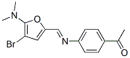 Ethanone,  1-[4-[[[4-bromo-5-(dimethylamino)-2-furanyl]methylene]amino]phenyl]- CAS#: 470685-57-5