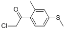 Ethanone, 2-chloro-1-[2-methyl-4-(methylthio)phenyl]- (9CI) CAS#: 502484-70-0