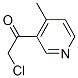 Ethanone, 2-chloro-1-(4-methyl-3-pyridinyl)- (9CI) CAS#: 503857-18-9