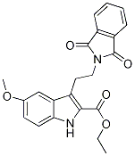 Ethyl 3-[2-(1,3-dioxo-1,3-dihydro-2H-isoindol-2-yl)ethyl]-5-methoxy-1H-indole-2-carboxylate CAS#: 55747-53-0