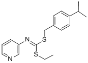 Ethyl (4-(1-methylethyl)phenyl)methyl-3-pyridinylcarbonimidodithioate CAS#: 51308-73-7