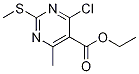 Ethyl 4-Chloro-6-methyl-2-(methylthio)pyrimidine-5-carboxylate CAS#: 583878-42-6