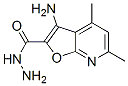Furo[2,3-b]pyridine-2-carboxylic acid, 3-amino-4,6-dimethyl-, hydrazide (9CI) CAS#: 401635-46-9